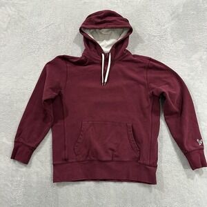 AE American Eagle Hoodie Pullover Sweatshirt Unisex M Burgundy Lounge Casual